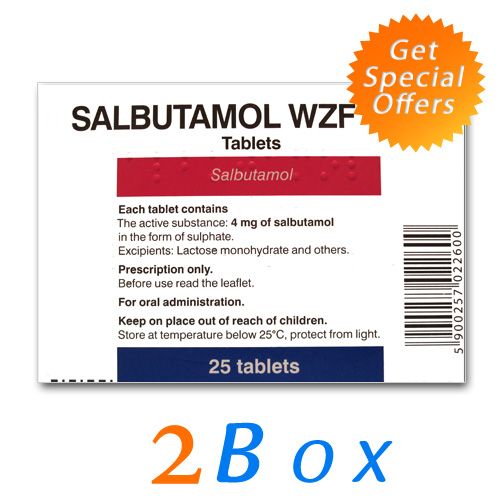 Salbutamol (CLENBUTEROL) 40 mcg (2box- 60 tabs)