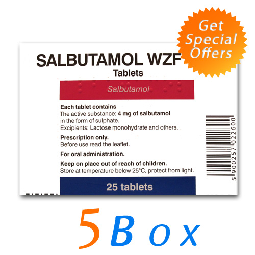 Salbutamol (CLENBUTEROL) 40 mcg (5box- 125tabs)